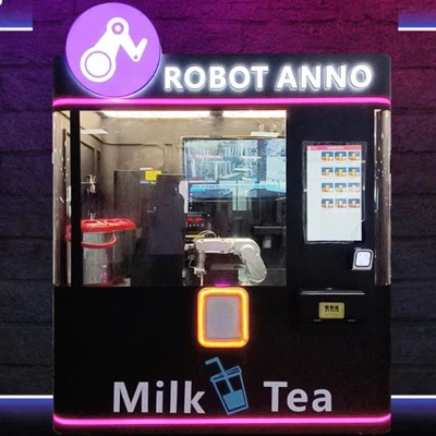 AI Milk Tea Robot miehittämätön myyntiautomaatti